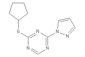 2-(cyclopentylthio)-4-pyrazol-1-yl-s-triazine