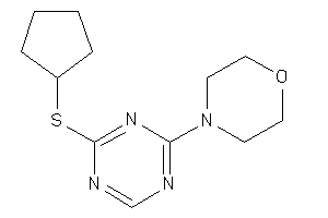 4-[4-(cyclopentylthio)-s-triazin-2-yl]morpholine