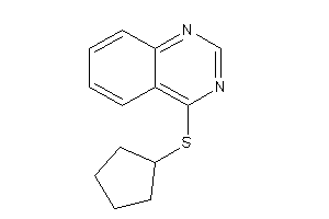 4-(cyclopentylthio)quinazoline