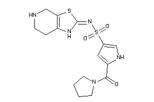 5-(pyrrolidine-1-carbonyl)-N-(4,5,6,7-tetrahydro-1H-thiazolo[5,4-c]pyridin-2-ylidene)-1H-pyrrole-3-sulfonamide