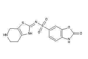 2-keto-N-(4,5,6,7-tetrahydro-1H-thiazolo[5,4-c]pyridin-2-ylidene)-3H-1,3-benzoxazole-6-sulfonamide