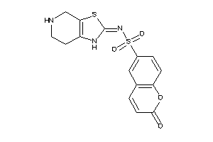 2-keto-N-(4,5,6,7-tetrahydro-1H-thiazolo[5,4-c]pyridin-2-ylidene)chromene-6-sulfonamide