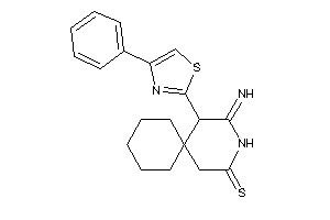 4-imino-5-(4-phenylthiazol-2-yl)-3-azaspiro[5.5]undecane-2-thione