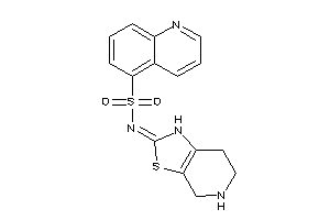 Image of N-(4,5,6,7-tetrahydro-1H-thiazolo[5,4-c]pyridin-2-ylidene)quinoline-5-sulfonamide