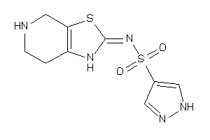 N-(4,5,6,7-tetrahydro-1H-thiazolo[5,4-c]pyridin-2-ylidene)-1H-pyrazole-4-sulfonamide