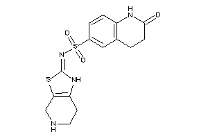 2-keto-N-(4,5,6,7-tetrahydro-1H-thiazolo[5,4-c]pyridin-2-ylidene)-3,4-dihydro-1H-quinoline-6-sulfonamide