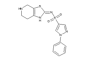 1-phenyl-N-(4,5,6,7-tetrahydro-1H-thiazolo[5,4-c]pyridin-2-ylidene)pyrazole-4-sulfonamide