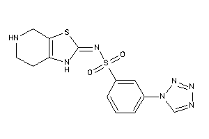 N-(4,5,6,7-tetrahydro-1H-thiazolo[5,4-c]pyridin-2-ylidene)-3-(tetrazol-1-yl)benzenesulfonamide