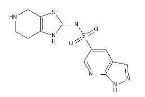 N-(4,5,6,7-tetrahydro-1H-thiazolo[5,4-c]pyridin-2-ylidene)-1H-pyrazolo[3,4-b]pyridine-5-sulfonamide