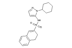 Image of N-(2-cyclohexylpyrazol-3-yl)-3,4-dihydronaphthalene-2-sulfonamide