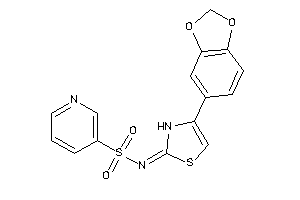 N-[4-(1,3-benzodioxol-5-yl)-4-thiazolin-2-ylidene]pyridine-3-sulfonamide