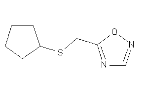 5-[(cyclopentylthio)methyl]-1,2,4-oxadiazole