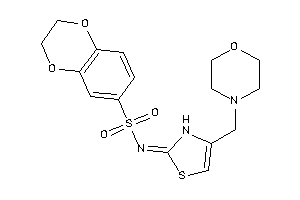 N-[4-(morpholinomethyl)-4-thiazolin-2-ylidene]-2,3-dihydro-1,4-benzodioxine-6-sulfonamide