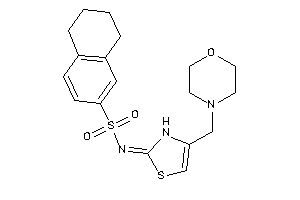 N-[4-(morpholinomethyl)-4-thiazolin-2-ylidene]tetralin-6-sulfonamide