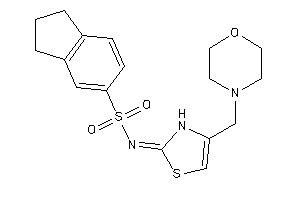 N-[4-(morpholinomethyl)-4-thiazolin-2-ylidene]indane-5-sulfonamide