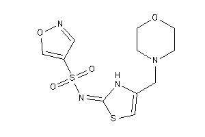 N-[4-(morpholinomethyl)-4-thiazolin-2-ylidene]isoxazole-4-sulfonamide