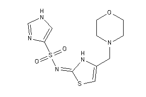 N-[4-(morpholinomethyl)-4-thiazolin-2-ylidene]-1H-imidazole-4-sulfonamide