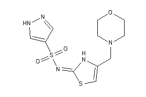 N-[4-(morpholinomethyl)-4-thiazolin-2-ylidene]-1H-pyrazole-4-sulfonamide