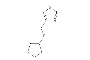 4-[(cyclopentylthio)methyl]thiadiazole