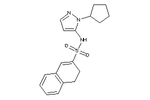 Image of N-(2-cyclopentylpyrazol-3-yl)-3,4-dihydronaphthalene-2-sulfonamide