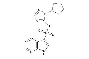 N-(2-cyclopentylpyrazol-3-yl)-1H-pyrrolo[2,3-b]pyridine-3-sulfonamide