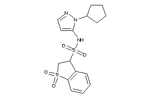 N-(2-cyclopentylpyrazol-3-yl)-1,1-diketo-2,3-dihydrobenzothiophene-3-sulfonamide