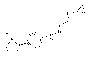 N-[2-(cyclopropylamino)ethyl]-4-(1,1-diketo-1,2-thiazolidin-2-yl)benzenesulfonamide