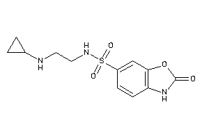 N-[2-(cyclopropylamino)ethyl]-2-keto-3H-1,3-benzoxazole-6-sulfonamide