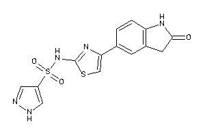 N-[4-(2-ketoindolin-5-yl)thiazol-2-yl]-1H-pyrazole-4-sulfonamide