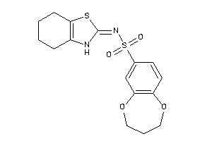 N-(4,5,6,7-tetrahydro-3H-1,3-benzothiazol-2-ylidene)-3,4-dihydro-2H-1,5-benzodioxepine-7-sulfonamide