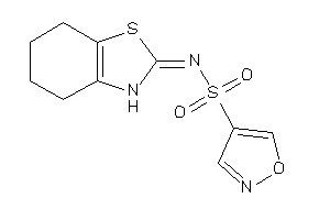 N-(4,5,6,7-tetrahydro-3H-1,3-benzothiazol-2-ylidene)isoxazole-4-sulfonamide