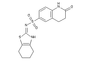 2-keto-N-(4,5,6,7-tetrahydro-3H-1,3-benzothiazol-2-ylidene)-3,4-dihydro-1H-quinoline-6-sulfonamide
