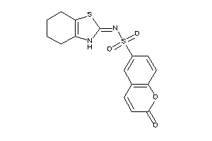 2-keto-N-(4,5,6,7-tetrahydro-3H-1,3-benzothiazol-2-ylidene)chromene-6-sulfonamide