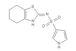 N-(4,5,6,7-tetrahydro-3H-1,3-benzothiazol-2-ylidene)-1H-pyrrole-3-sulfonamide