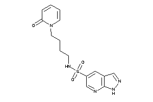 N-[4-(2-keto-1-pyridyl)butyl]-1H-pyrazolo[3,4-b]pyridine-5-sulfonamide