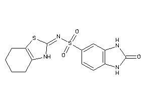 2-keto-N-(4,5,6,7-tetrahydro-3H-1,3-benzothiazol-2-ylidene)-1,3-dihydrobenzimidazole-5-sulfonamide