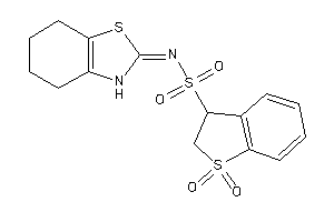 1,1-diketo-N-(4,5,6,7-tetrahydro-3H-1,3-benzothiazol-2-ylidene)-2,3-dihydrobenzothiophene-3-sulfonamide