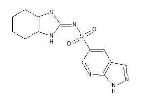N-(4,5,6,7-tetrahydro-3H-1,3-benzothiazol-2-ylidene)-1H-pyrazolo[3,4-b]pyridine-5-sulfonamide