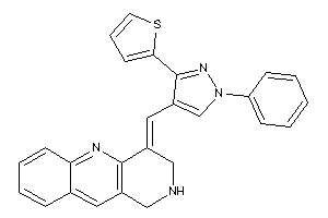 4-[[1-phenyl-3-(2-thienyl)pyrazol-4-yl]methylene]-2,3-dihydro-1H-benzo[b][1,6]naphthyridine
