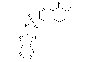 N-(3H-1,3-benzothiazol-2-ylidene)-2-keto-3,4-dihydro-1H-quinoline-6-sulfonamide