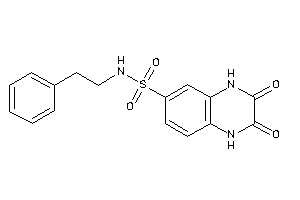 Image of 2,3-diketo-N-phenethyl-1,4-dihydroquinoxaline-6-sulfonamide