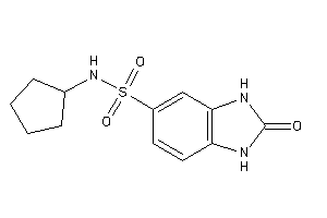 N-cyclopentyl-2-keto-1,3-dihydrobenzimidazole-5-sulfonamide