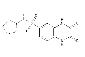 Image of N-cyclopentyl-2,3-diketo-1,4-dihydroquinoxaline-6-sulfonamide
