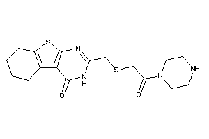 2-[[(2-keto-2-piperazino-ethyl)thio]methyl]-5,6,7,8-tetrahydro-3H-benzothiopheno[2,3-d]pyrimidin-4-one