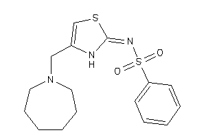 N-[4-(azepan-1-ylmethyl)-4-thiazolin-2-ylidene]benzenesulfonamide