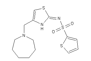 N-[4-(azepan-1-ylmethyl)-4-thiazolin-2-ylidene]thiophene-2-sulfonamide