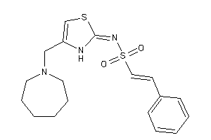 N-[4-(azepan-1-ylmethyl)-4-thiazolin-2-ylidene]-2-phenyl-ethenesulfonamide