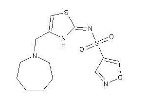 N-[4-(azepan-1-ylmethyl)-4-thiazolin-2-ylidene]isoxazole-4-sulfonamide