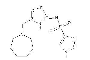 N-[4-(azepan-1-ylmethyl)-4-thiazolin-2-ylidene]-1H-imidazole-4-sulfonamide