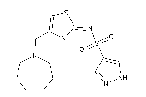 N-[4-(azepan-1-ylmethyl)-4-thiazolin-2-ylidene]-1H-pyrazole-4-sulfonamide